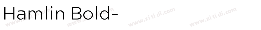 Hamlin Bold字体转换